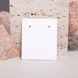 50PCS 6x7cm Blank Necklace Display Cards For Jewelry Earrings Holder Cardboard Small Businesses Packaging Supplies Wholesale