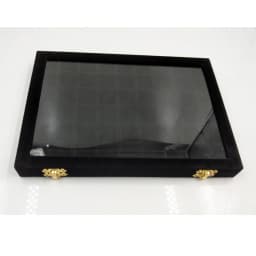 Velvet Large Jewelry Box Nail Art Decoration Display Box with Glass Lid Jewelry Small Accessories Storage Box Fashionable Sto...