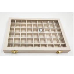 Velvet Large Jewelry Box Nail Art Decoration Display Box with Glass Lid Jewelry Small Accessories Storage Box Fashionable Sto...