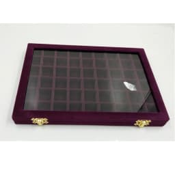 Velvet Large Jewelry Box Nail Art Decoration Display Box with Glass Lid Jewelry Small Accessories Storage Box Fashionable Sto...