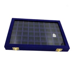Velvet Large Jewelry Box Nail Art Decoration Display Box with Glass Lid Jewelry Small Accessories Storage Box Fashionable Sto...
