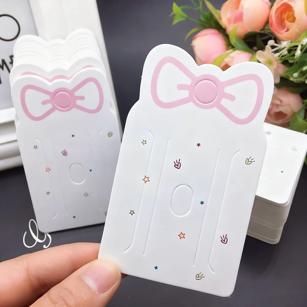 50pcs/Lot Hair Accessories Cardboard&Card Heads Children's Hair Clip Accessories Cards Hang Tags Cards Packaging Paper Cards