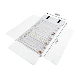Travel Jewelry Necklace Display Holder Storage Bag Portable Chain Jewelry Roll Up Carrying Bag Case for Bracelet Gift Organizer