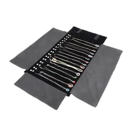 Travel Jewelry Necklace Display Holder Storage Bag Portable Chain Jewelry Roll Up Carrying Bag Case for Bracelet Gift Organizer