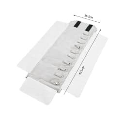 Travel Jewelry Necklace Display Holder Storage Bag Portable Chain Jewelry Roll Up Carrying Bag Case for Bracelet Gift Organizer