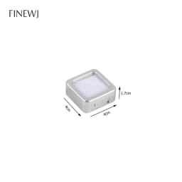 Transparent Glass Top Lid Gem Jar Box Jewelry Gem Display Storage Show Case Tool Pendant Loose Diamond Gemstone Holder Container