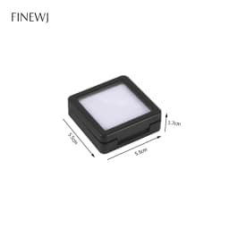 Transparent Glass Top Lid Gem Jar Box Jewelry Gem Display Storage Show Case Tool Pendant Loose Diamond Gemstone Holder Container