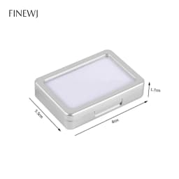 Transparent Glass Top Lid Gem Jar Box Jewelry Gem Display Storage Show Case Tool Pendant Loose Diamond Gemstone Holder Container