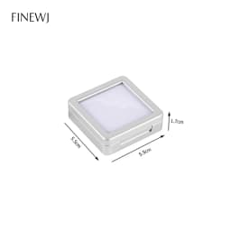 Transparent Glass Top Lid Gem Jar Box Jewelry Gem Display Storage Show Case Tool Pendant Loose Diamond Gemstone Holder Container