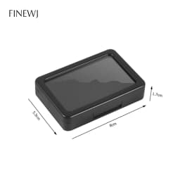 Transparent Glass Top Lid Gem Jar Box Jewelry Gem Display Storage Show Case Tool Pendant Loose Diamond Gemstone Holder Container