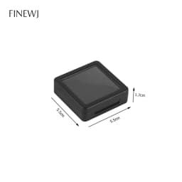Transparent Glass Top Lid Gem Jar Box Jewelry Gem Display Storage Show Case Tool Pendant Loose Diamond Gemstone Holder Container