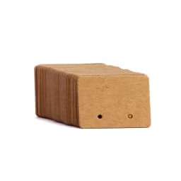 100PCS 2.5x3.5cm Shiny Gold Color Blank Kraft Paper Earrings Card Package For Jewelry Making DIY Accessories Supplies Wholesale