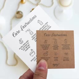 Paper Jewelry Care Cards Gift Necklace Earring Cards Box Packaging For Jewelry Small Businesses Supply 6.5/ 8.5cm