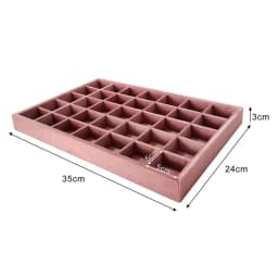 Jewelry Rack Display All Pink Velvet Cloth Window Necklace Ring Jewelry Display Props High-End Display Props Free Combination