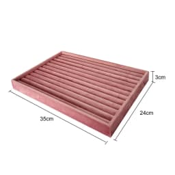Jewelry Rack Display All Pink Velvet Cloth Window Necklace Ring Jewelry Display Props High-End Display Props Free Combination