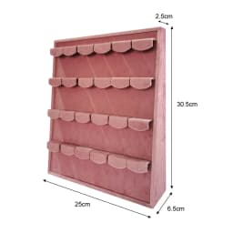 Jewelry Rack Display All Pink Velvet Cloth Window Necklace Ring Jewelry Display Props High-End Display Props Free Combination