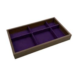 1 Pc, Walnut Wood Pattern Jewelry Box, Jewelry Tray, Suitable for Storing Necklaces, Rings, Earrings, and Ear Studs Color: Violet