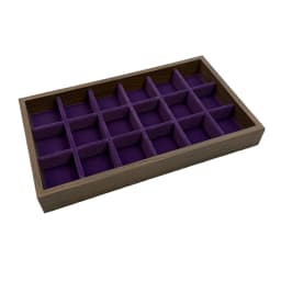 1 Pc, Walnut Wood Pattern Jewelry Box, Jewelry Tray, Suitable for Storing Necklaces, Rings, Earrings, and Ear Studs Color: Violet