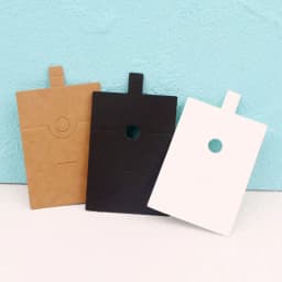 50pcs 6*6CM Jewelry Hang Tags Black White Kraft Paper Cards Label for Diy Jewelry Making Finger Ring Display Storage Holder Card