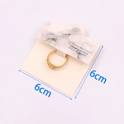 50pcs 6*6CM Jewelry Hang Tags Black White Kraft Paper Cards Label for Diy Jewelry Making Finger Ring Display Storage Holder Card