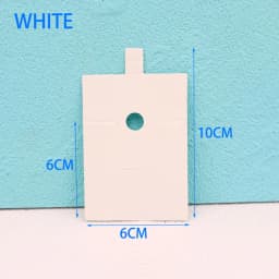 50pcs 6*6CM Jewelry Hang Tags Black White Kraft Paper Cards Label for Diy Jewelry Making Finger Ring Display Storage Holder Card