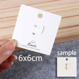 50pcs 6*6CM Jewelry Hang Tags Black White Kraft Paper Cards Label for Diy Jewelry Making Finger Ring Display Storage Holder Card
