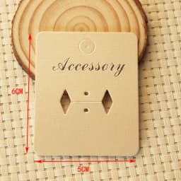 50pcs 6*6CM Jewelry Hang Tags Black White Kraft Paper Cards Label for Diy Jewelry Making Finger Ring Display Storage Holder Card