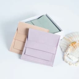 5Pcs Microfiber Jewelty Bag 6.2x6.2cm 8x8cm Suede Velvet Envelope Flap Strip Pouch Ring Earrings Bracelet Pendant Storage Sack