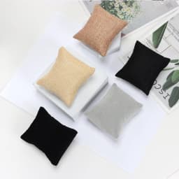 3PCS Beige Black Grey Gift Jewelry Cushion Fabric Pillow For Watch Bangle Bracelet Display Holder DIY Accessories Wholesale