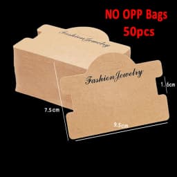 50pcs 100pcs 7.5x9.5cm Handmade with Love Hanging Jewelry Cards Tags Bracelets Packaging for Necklace Display Business Packaging