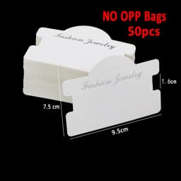 50pcs 100pcs 7.5x9.5cm Handmade with Love Hanging Jewelry Cards Tags Bracelets Packaging for Necklace Display Business Packaging