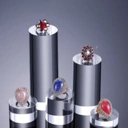 Acrylic Transparent Cylindrical Ring Jewelry Display Stand Doll Mold Storage Stand Earring Stand Makeup Photography Stand
