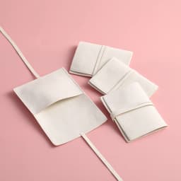 5pcs Jewellery Bag Microfiber Jewelry Pouch with Ribbon Envelope Gift Packaging Bag for Ring Earrings Necklace Bracelet Pendant