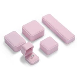 Pink Velvet Jewelry Box Set Jeweler Specialized Cases for Rings, Earrings, Bracelets, Necklaces, Premium Gift Storage Organizer