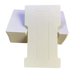 50pcs 6.6x11.5cm Hair Clips Jewelry Display Card Blank Kraft Paper Card Hairclip Price Tag Hairpin Packaging Cardboard Holder