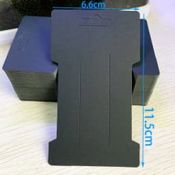 50pcs 6.6x11.5cm Hair Clips Jewelry Display Card Blank Kraft Paper Card Hairclip Price Tag Hairpin Packaging Cardboard Holder