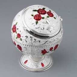 Carved Vintage Jewelry Storage Box Lovely Trinket Box European Embossed Pattern Gem Jade Stone Storage Cases Home Collections
