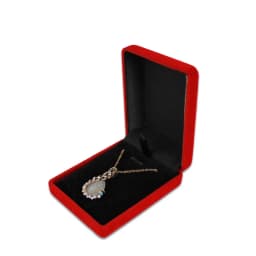 Bride Necklace Pendant Box Wholesale Quality Velvet Wedding Jewelry Gift Case Trinket Display Holder Large Earrings Storage Box