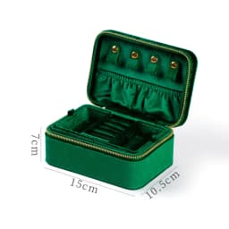 Flannelette Jewelry Box Jewelry Storage Box Double-layer High-grade Necklace Holder Organizador De Joyas