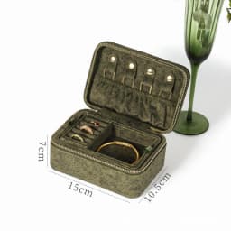 Flannelette Jewelry Box Jewelry Storage Box Double-layer High-grade Necklace Holder Organizador De Joyas