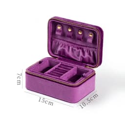 Flannelette Jewelry Box Jewelry Storage Box Double-layer High-grade Necklace Holder Organizador De Joyas