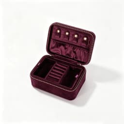 Flannelette Jewelry Box Jewelry Storage Box Double-layer High-grade Necklace Holder Organizador De Joyas