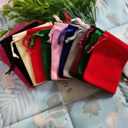 50Pcs/lot Multicolor Velvet Drawstring Bags&small Pouches Jewelry Package Bags Christmas Wedding Packaging Gift Bags