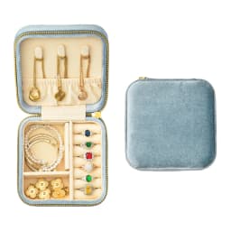 TAIMY High Quality Velvet Mini Vintage Travel Portable Girl Custom Logo Jewelry Box Jewelry Gifts Packaging Storage Case
