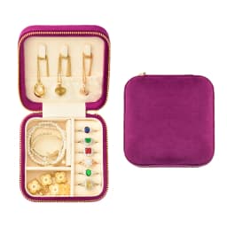 TAIMY High Quality Velvet Mini Vintage Travel Portable Girl Custom Logo Jewelry Box Jewelry Gifts Packaging Storage Case