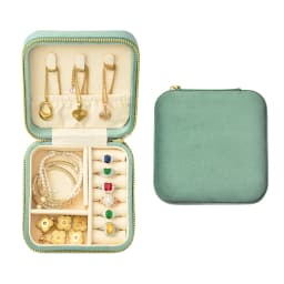 TAIMY High Quality Velvet Mini Vintage Travel Portable Girl Custom Logo Jewelry Box Jewelry Gifts Packaging Storage Case