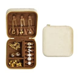 TAIMY High Quality Velvet Mini Vintage Travel Portable Girl Custom Logo Jewelry Box Jewelry Gifts Packaging Storage Case