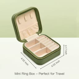 TAIMY High Quality Velvet Mini Vintage Travel Portable Girl Custom Logo Jewelry Box Jewelry Gifts Packaging Storage Case