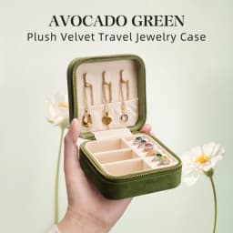 TAIMY High Quality Velvet Mini Vintage Travel Portable Girl Custom Logo Jewelry Box Jewelry Gifts Packaging Storage Case
