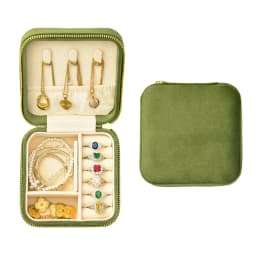 TAIMY High Quality Velvet Mini Vintage Travel Portable Girl Custom Logo Jewelry Box Jewelry Gifts Packaging Storage Case